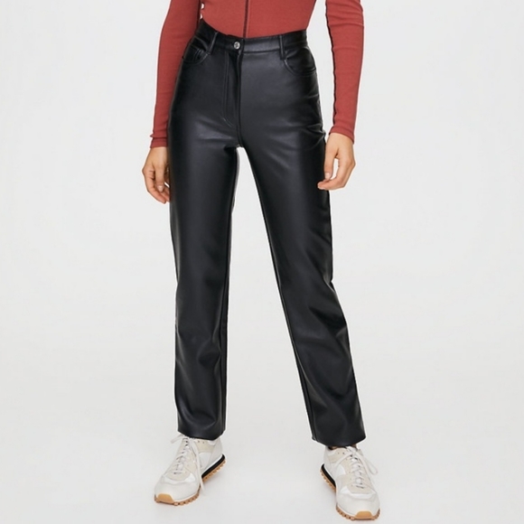 Aritzia Pants - Vegan Leather Melina Pant Wilfred Aritzia Black Size 4
